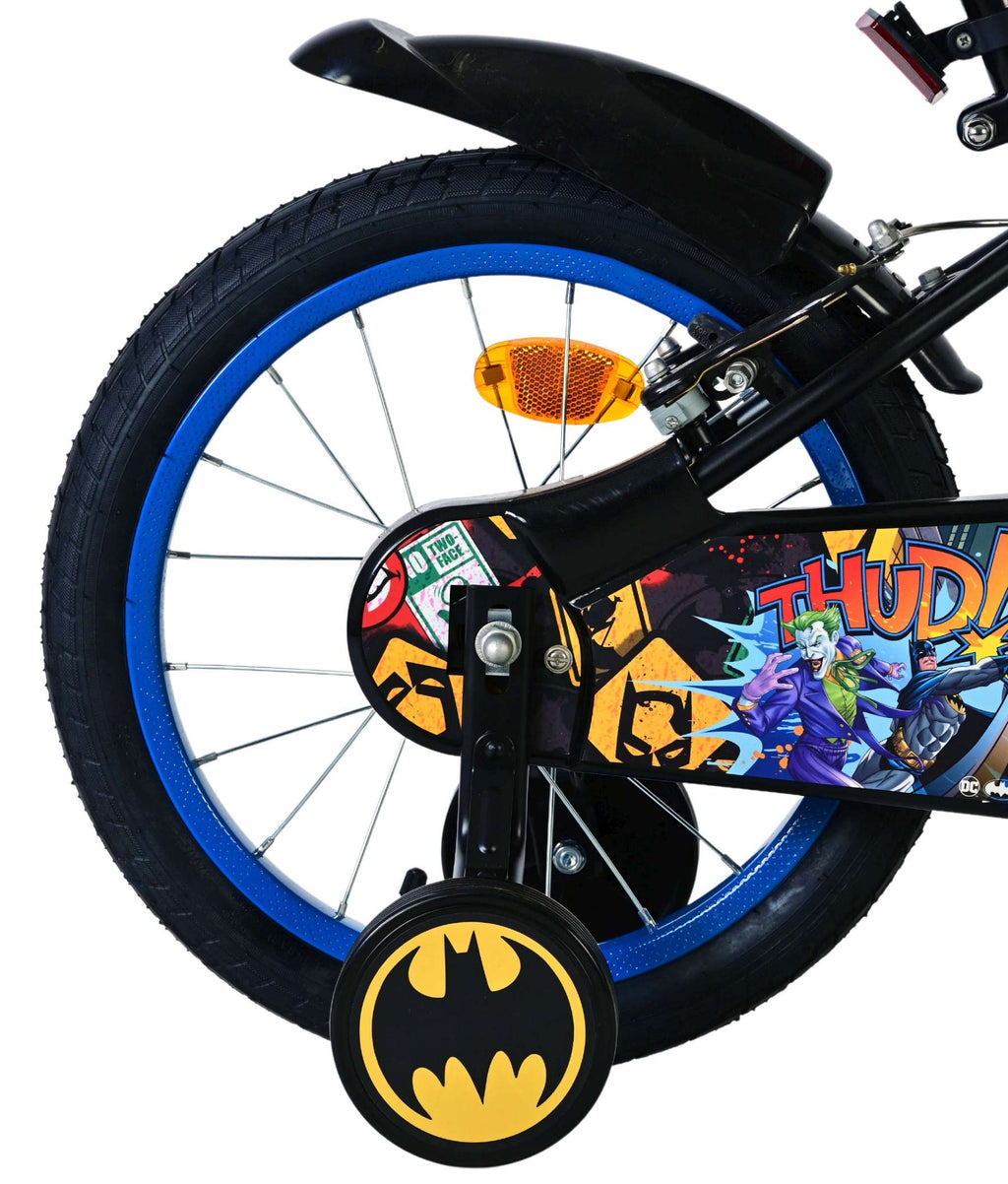 Volare batman kinderfiets - jongens - 16 inch - zwart - 2 handremmen