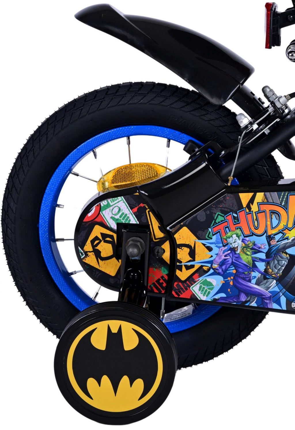 Batman Vélo pour enfants Garçons 12 pouces Noir Deux freins à main