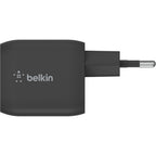 Belkin boostcharge pro 2-poorts usb-c gan-wandlader met pps (45 w) (zwart)