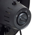Bestron dft35wb tafelventilator (zwart houtkleur, ø 35 cm)