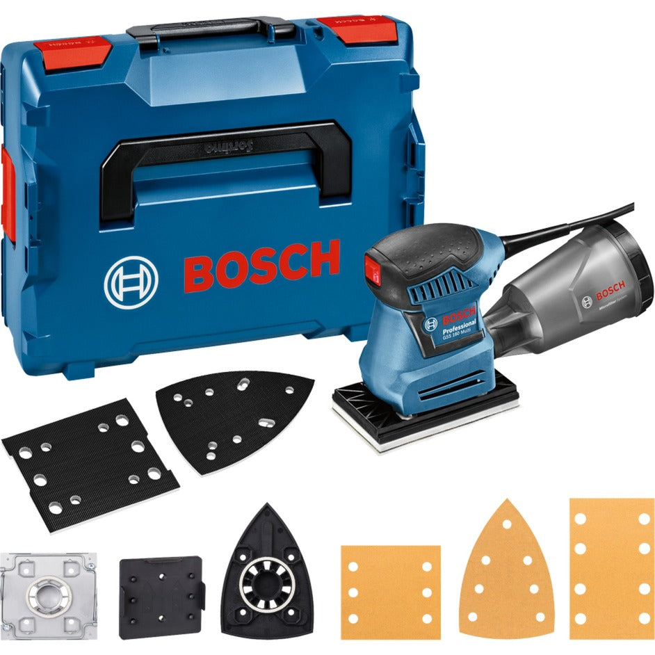 Bosch blauw gss 160-1 a multi 3 in 1 schuurmachine in l-boxx - 06012a2300