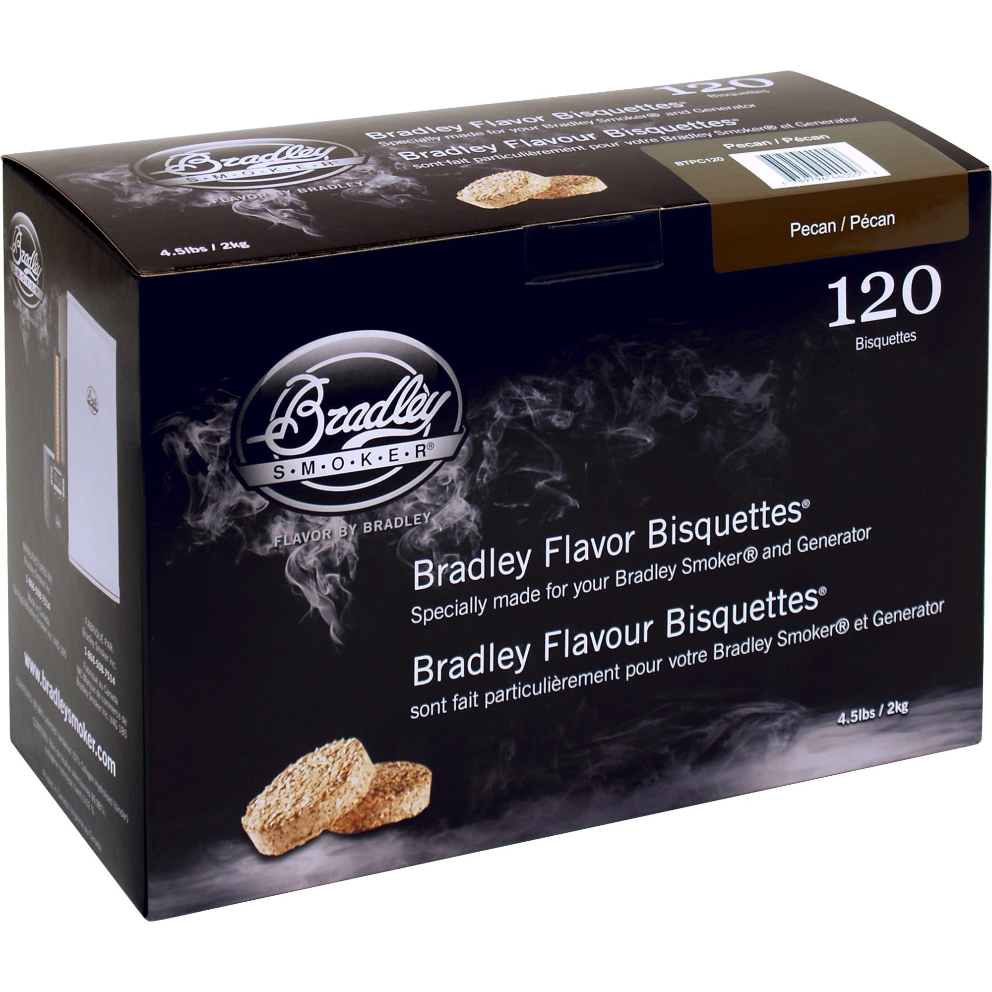 Bradley pecan wood briketten rookhout (120 stuks)