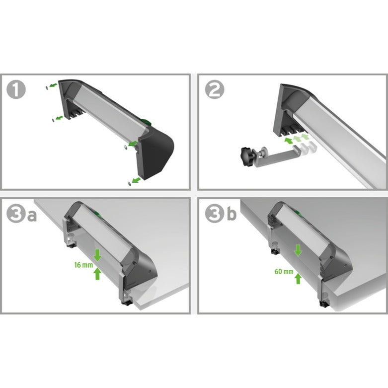 Brennenstuhl alu-office-line stekkerdoos met usb-laadfunctie 4-voudig schakel stekkerdoos