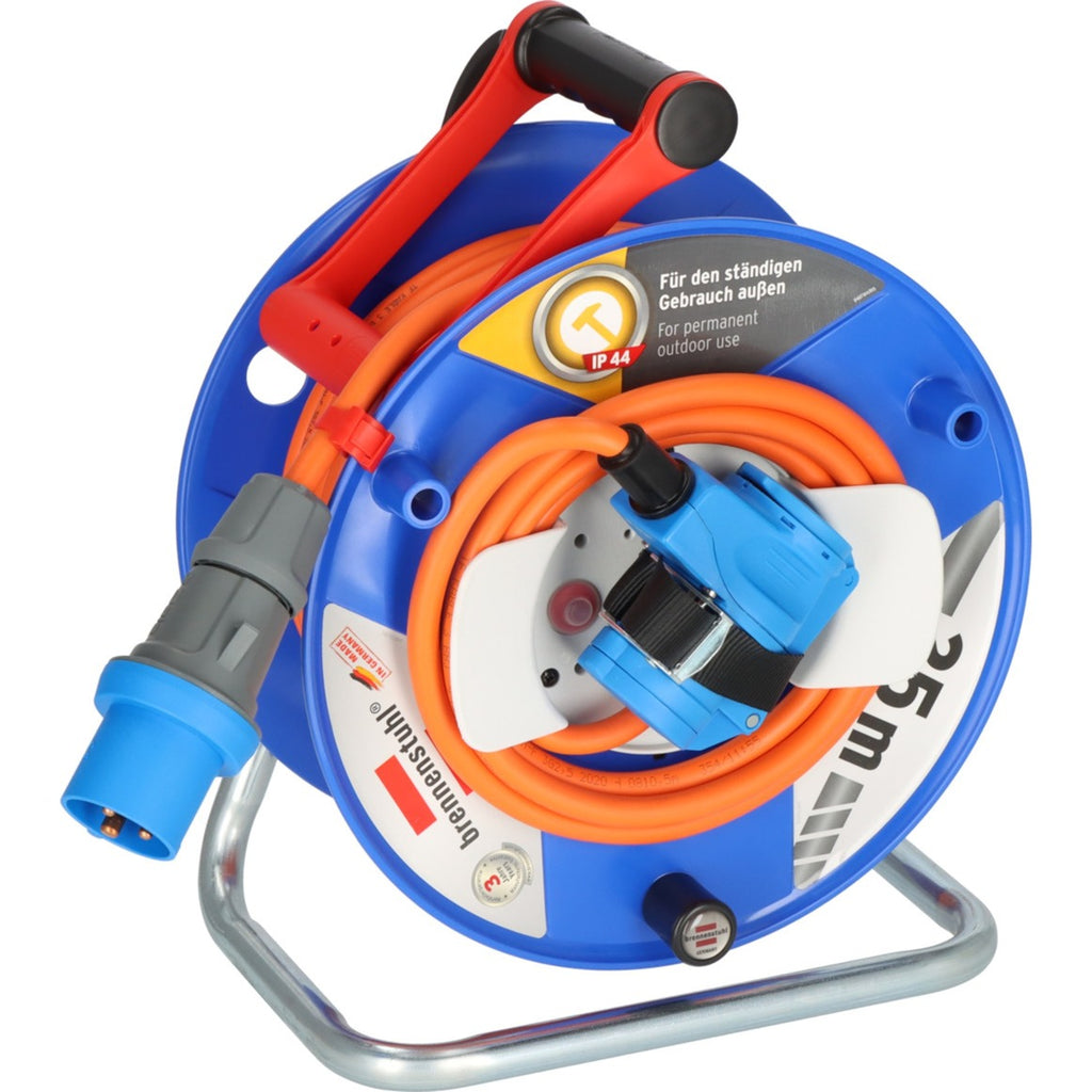 Brennenstuhl garant g cee 3 ip44 kabelhaspel voor camping en maritieme doeleinden 25m h07rn-f 3g2,5 - 1182470100