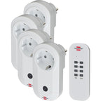 Brennenstuhl comfort-line radiografisch bediende schakelaarset 4x ip20 - 1507050