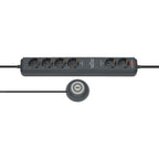 Brennenstuhl eco-line comfort switch plus 6x stekkerdoos (antraciet, 1159560516, voor 6 stekkers)