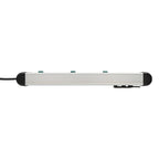 Brennenstuhl premium-alu-line stekkerdoos 6-voudig schakel stekkerdoos (3x 2-voudig schakelbaar)