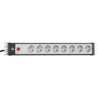 Brennenstuhl premium-line 19 stekkerdoos 8-voudig stekkerdoos (zwart lichtgrijs, 3 meter)