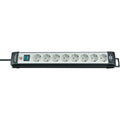 Brennenstuhl premium-line 8x stekkerdoos (zwart lichtgrijs, 1951580101, voor 8 stekkers, 5m)