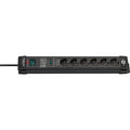 Brennenstuhl premium-line stekkerdoos 6-voudig stekkerdoos (zwart, 1,8 meter, 26.000a overspanningsbeveiliging)