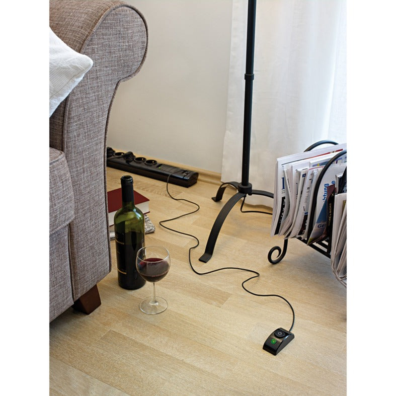 Brennenstuhl primera tec comfort switch plus 7-voudige stekkerdoos stekkerdoos (zwart, 19.500a overspanningsbeveiliging, externe schakelaar)