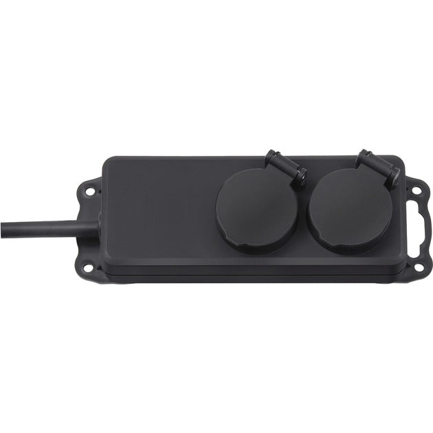 Brennenstuhl stopcontactverdeler ip44 2-voudig zwart 2m h07rn-f 3g1,5 - 1159930
