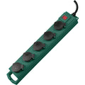 Brennenstuhl super-solid sl 554 tuin-contactverdeler stekkerdoos (donkergroen, 5 meter)