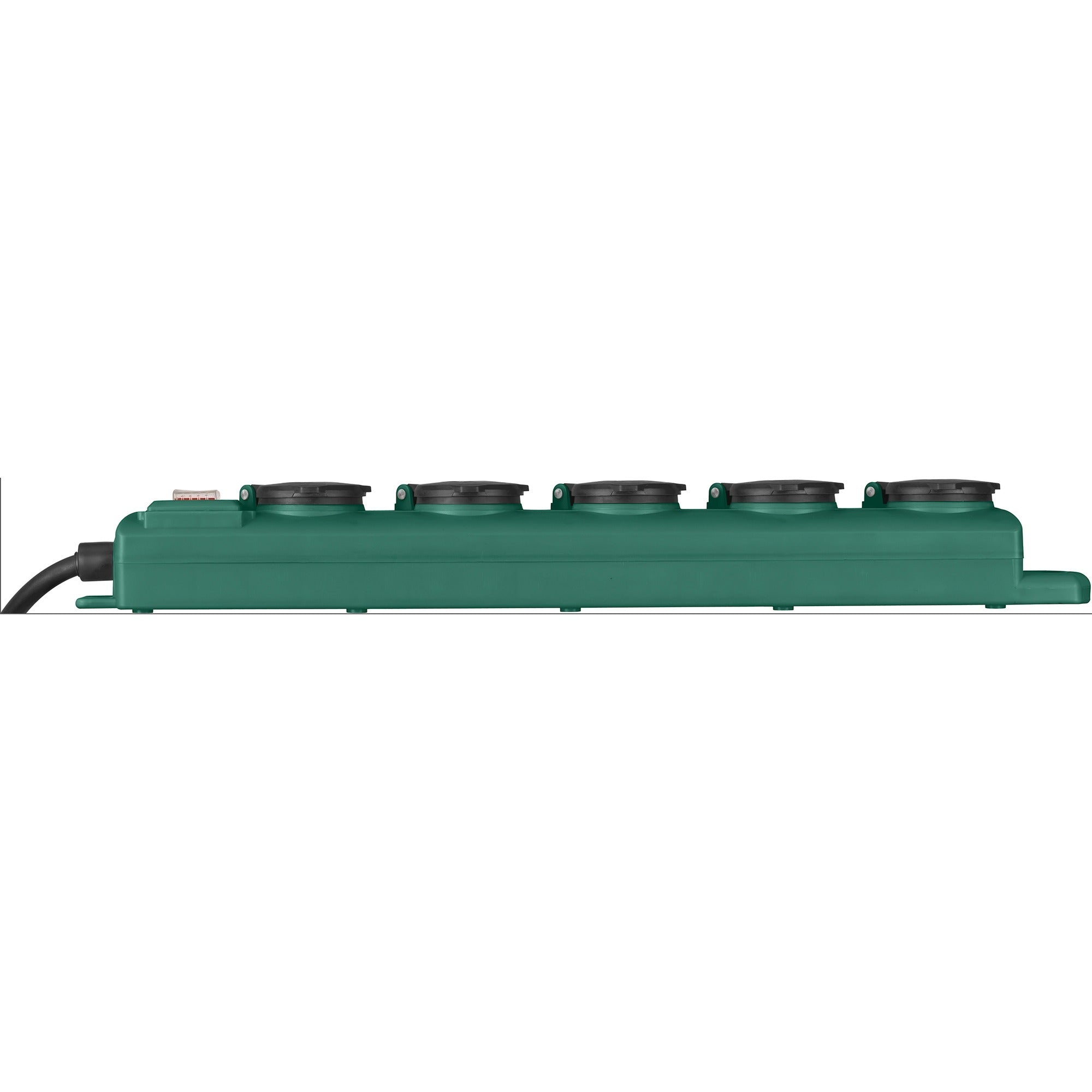 Brennenstuhl super-solid sl 554 tuin-contactverdeler stekkerdoos (donkergroen, 5 meter)