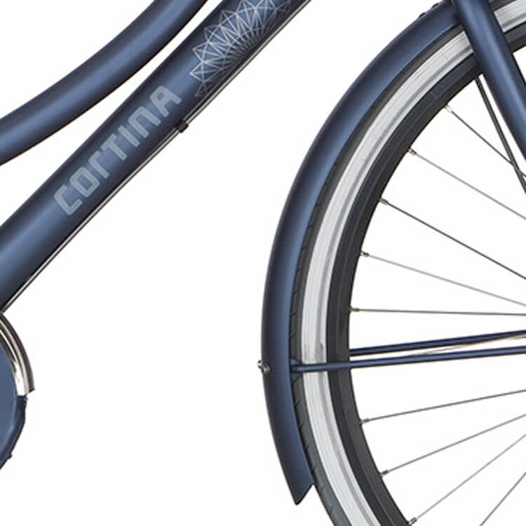 Garde-boue Cortina pour 28 U4 bleu poli mat