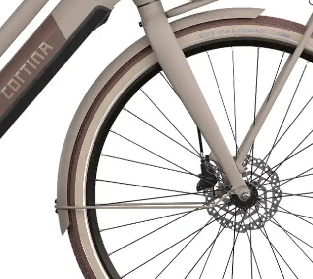 Cortina - spatbord voor e-u4 next warm sand matt