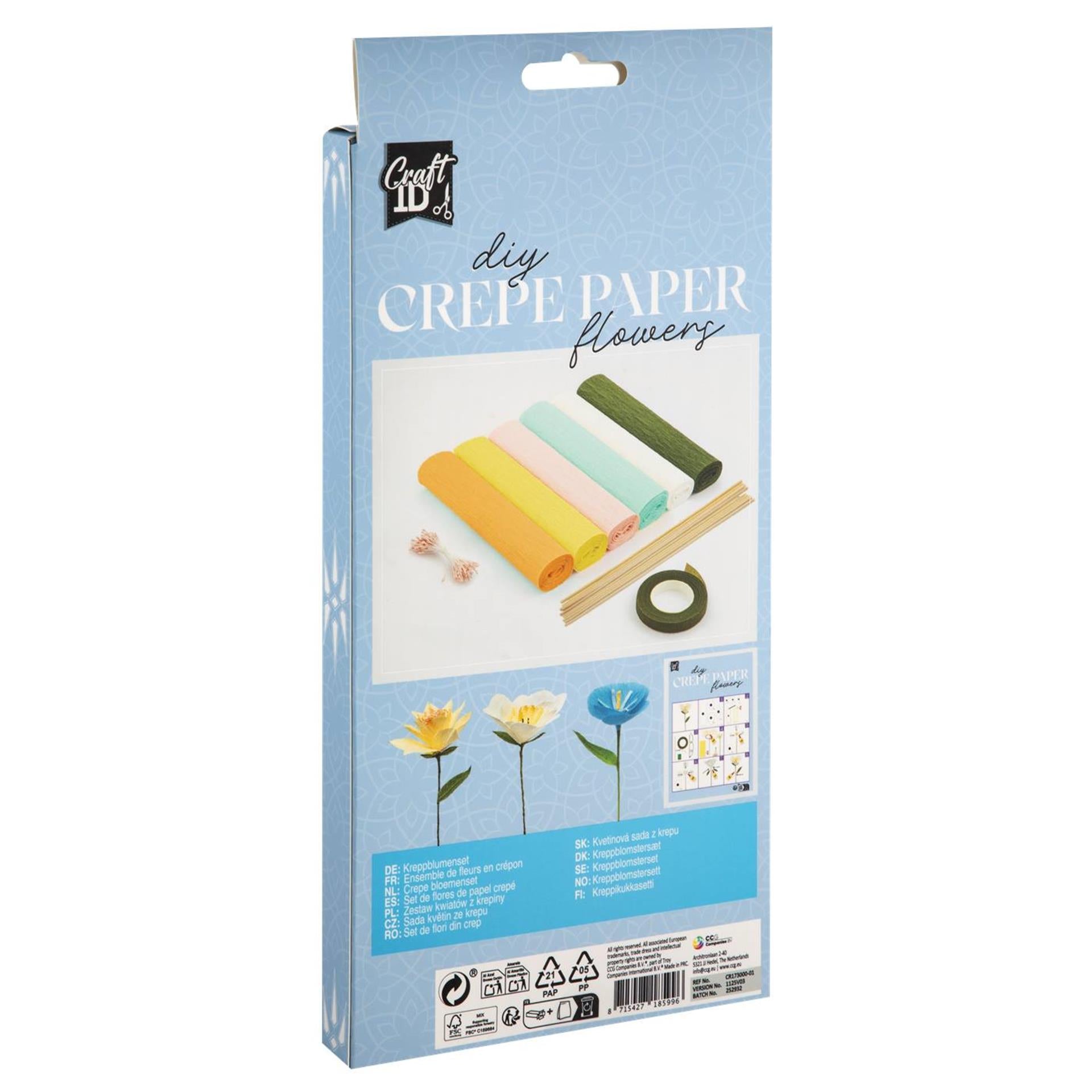 Craft ID - Craft ID Crepe bloemen knutselset
