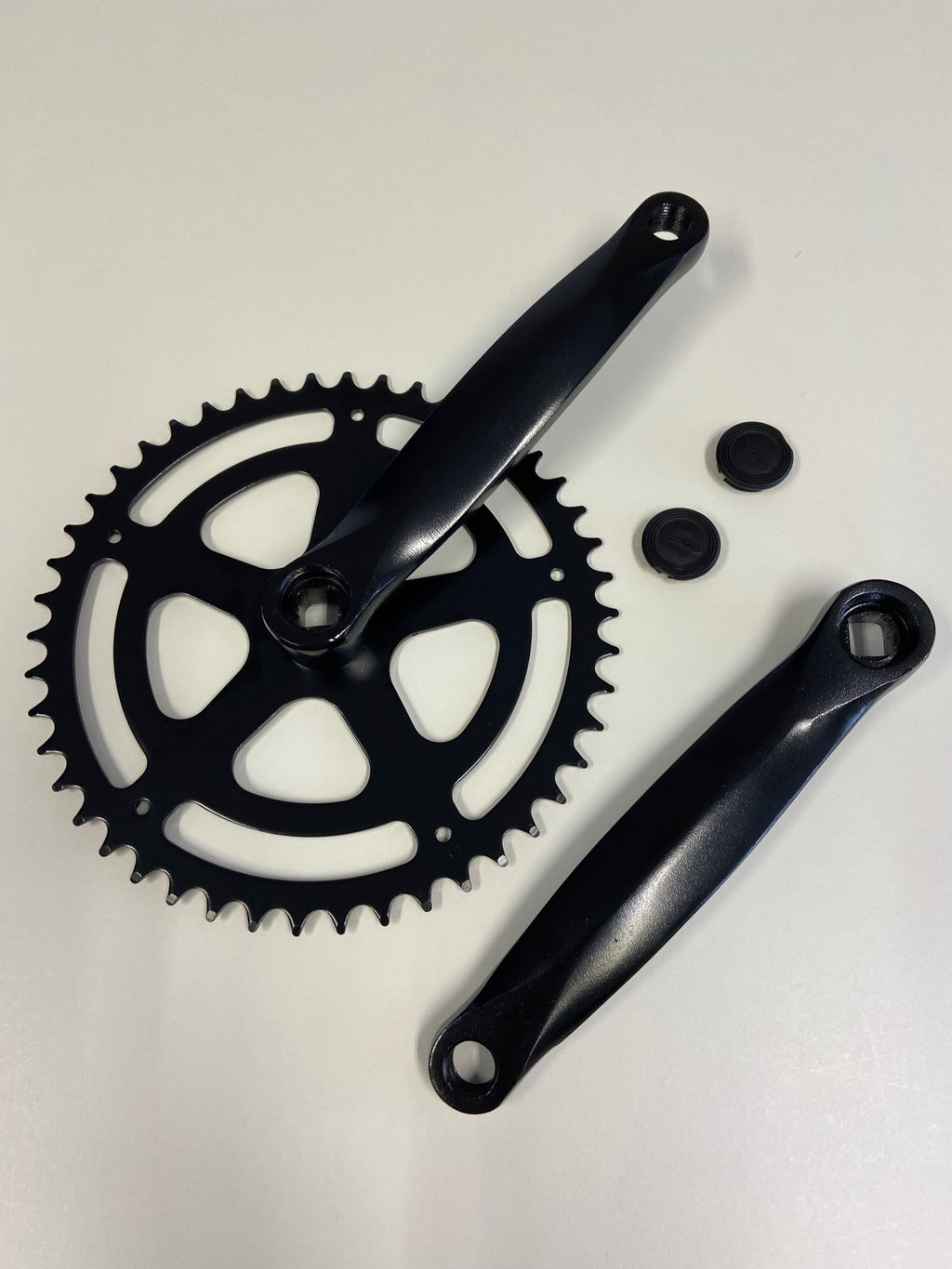 Pédalier 46t 170 mm en acier noir