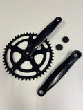 Pédalier 46t 170 mm en acier noir