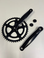 Pédalier 46t 170 mm en acier noir