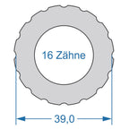 Cycplus cyclus gereedschap power.tool 2-zijdig t16 39.0 t10 27.8