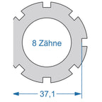 Cycplus - Cycplus gereedschap power.tool 2-zijdig t8 37.1 & t12 24.0