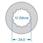 Cycplus - Cycplus gereedschap power.tool 2-zijdig t8 37.1 & t12 24.0