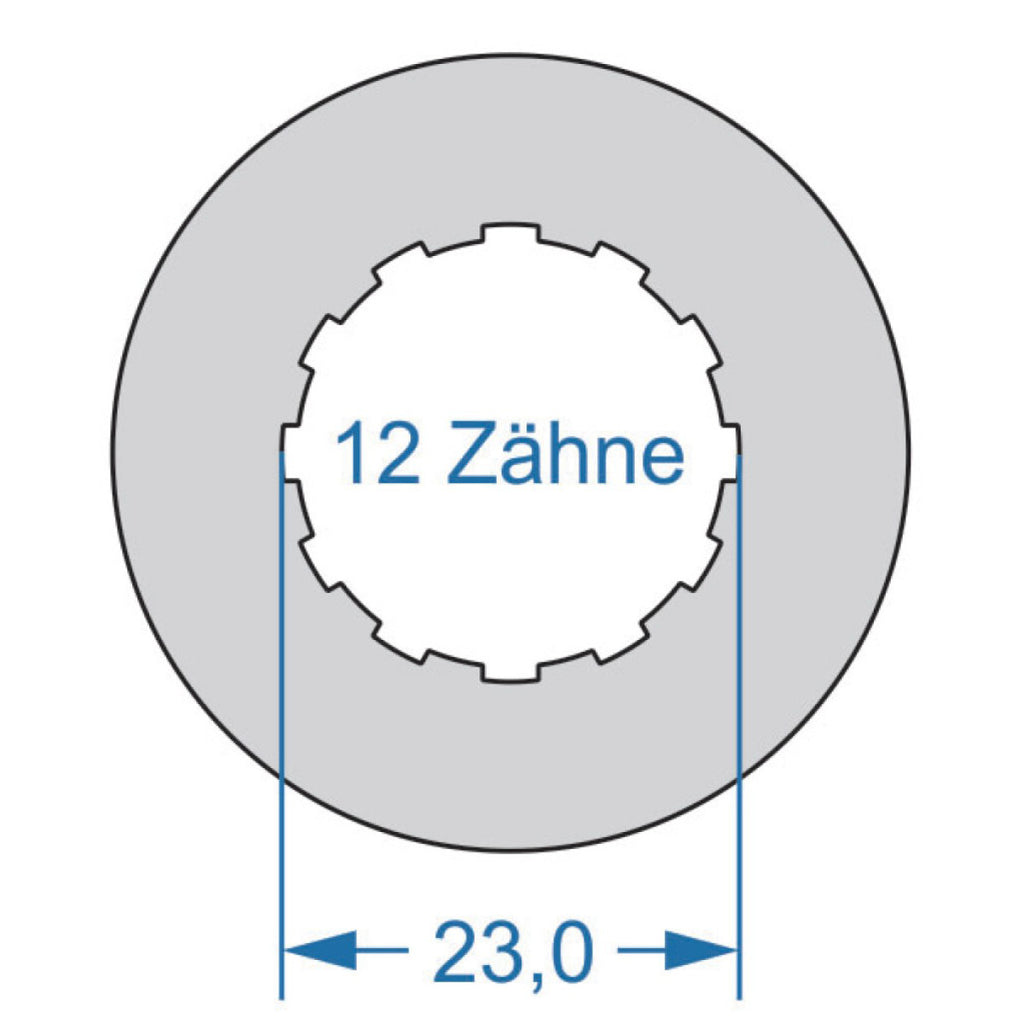 Cycplus cyclus gereedschap power.tool 2-zijdig t16 42.8 z12 23.0