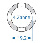 Cycplus cyclus gereedschap power.tool 2-zijdig t2 18.6 t4 19.2