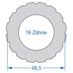 Cycplus - Cycplus gereedschap power.tool 1-zijdig t16 48.5