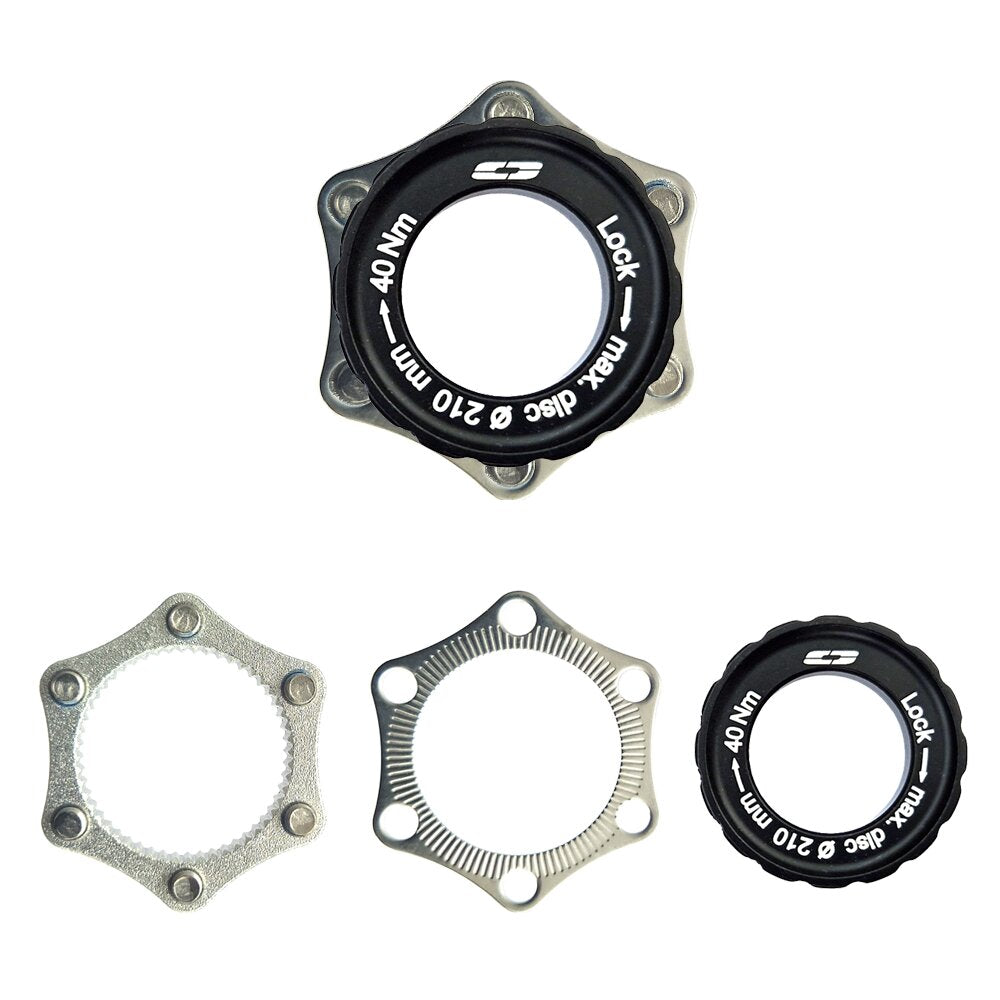 Cyclotech Cyclotech - Cyclotech Cyclotech Cyclotech adapter centerlock naar 6 gaats thru axle