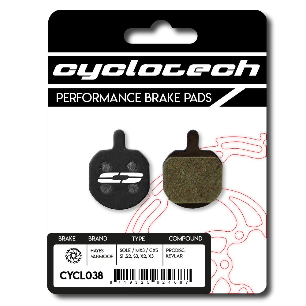 Cyclo - Cyclo Tech schijfremblok prodisc kevlar hayes sole