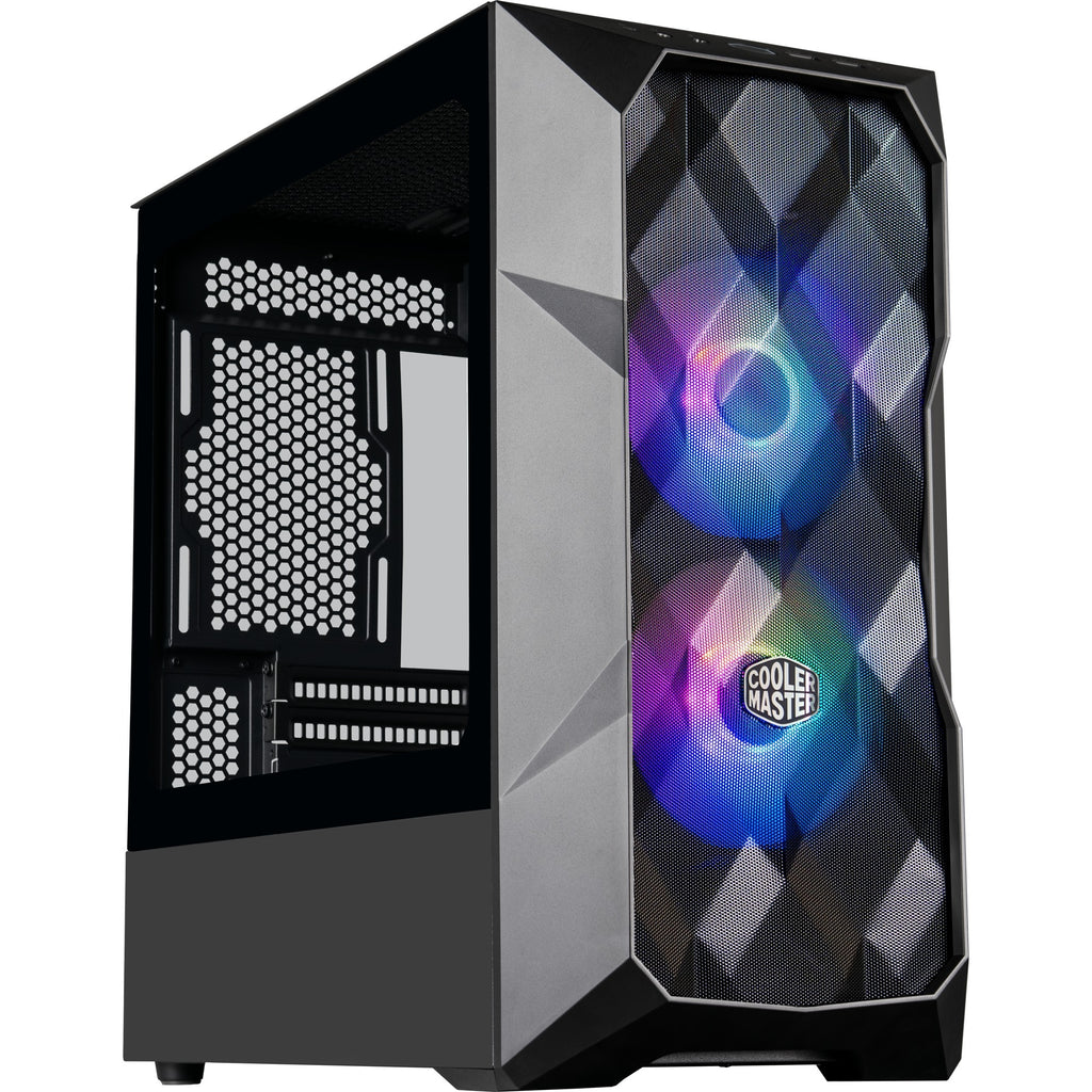 Cooler master cooler td300-kgnn-s00 td300 mesh, matx, midi-towe, argb, 3d mesh front, removable top, black