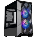 Cooler master cooler td300-kgnn-s00 td300 mesh, matx, midi-towe, argb, 3d mesh front, removable top, black