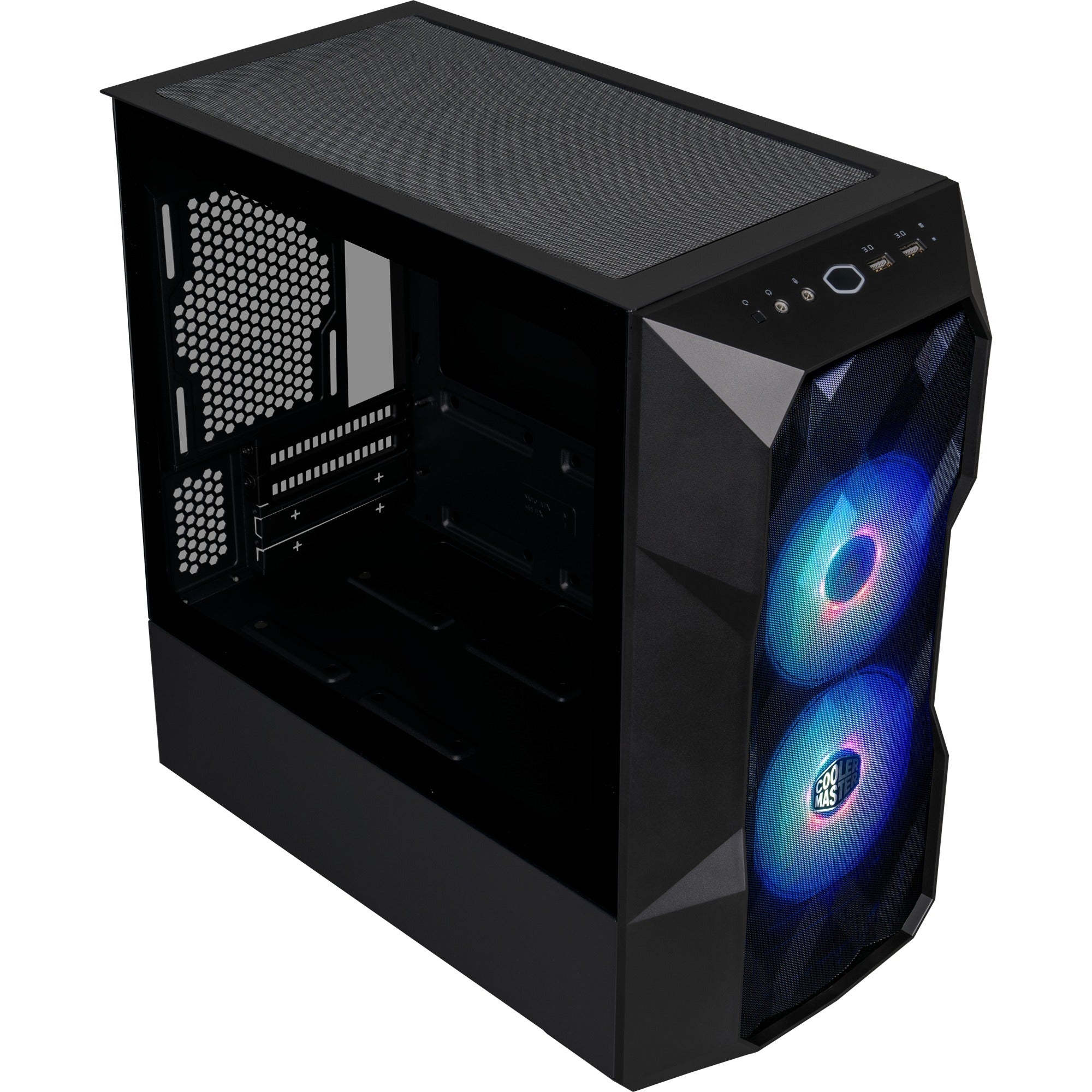 Cooler master cooler td300-kgnn-s00 td300 mesh, matx, midi-towe, argb, 3d mesh front, removable top, black