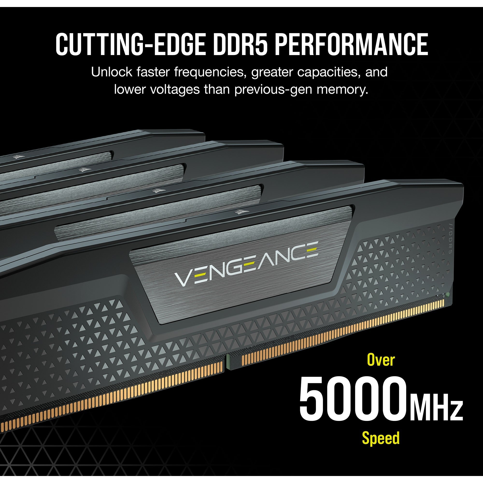 Corsair 32 gb ddr5-6000 kit werkgeheugen (zwart, cmk32gx5m2b6000c30, vengeance, xmp)