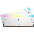 Corsair 96 gb ddr5-6600 kit werkgeheugen (wit, cmp96gx5m2b6600c32w, dominator titanium rgb, xmp 3.0)
