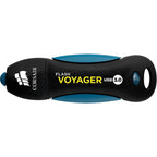 Corsair flash voyager usb 3.0 256 gb usb-stick (zwart blauw, cmfvy3a-256gb)