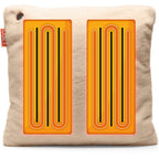 Cozy una teddy 45 x 45 cm draadloos warmtekussen (lichtbeige, powerbank 5000 mah)