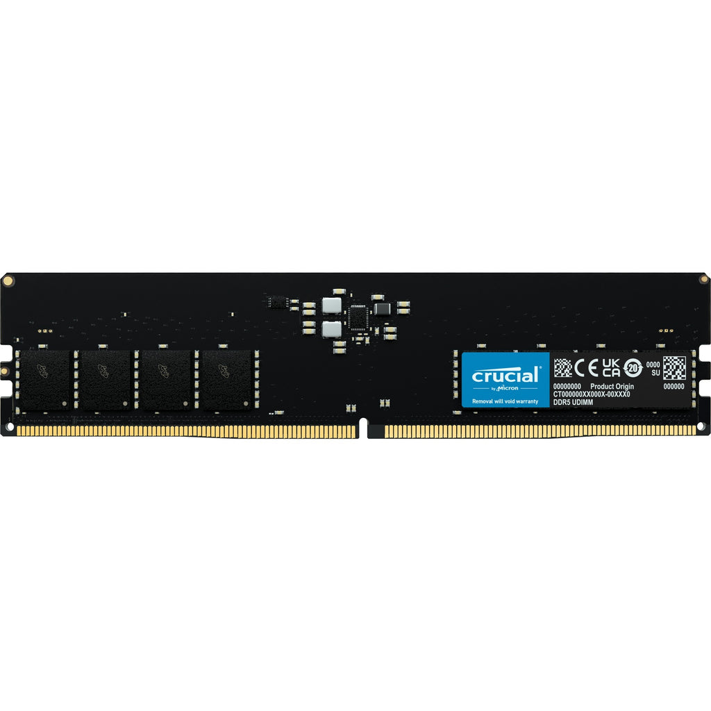Crucial 16 gb ddr5-4800 werkgeheugen (zwart, ct16g48c40u5)