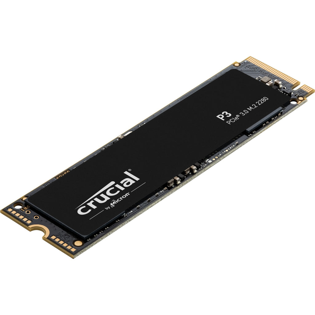 Crucial ct1000p3ssd8 p3 nvme ssd, 1 tb, m.2, pcie 3.0, 3d nand, 3500 3000 mb s, black
