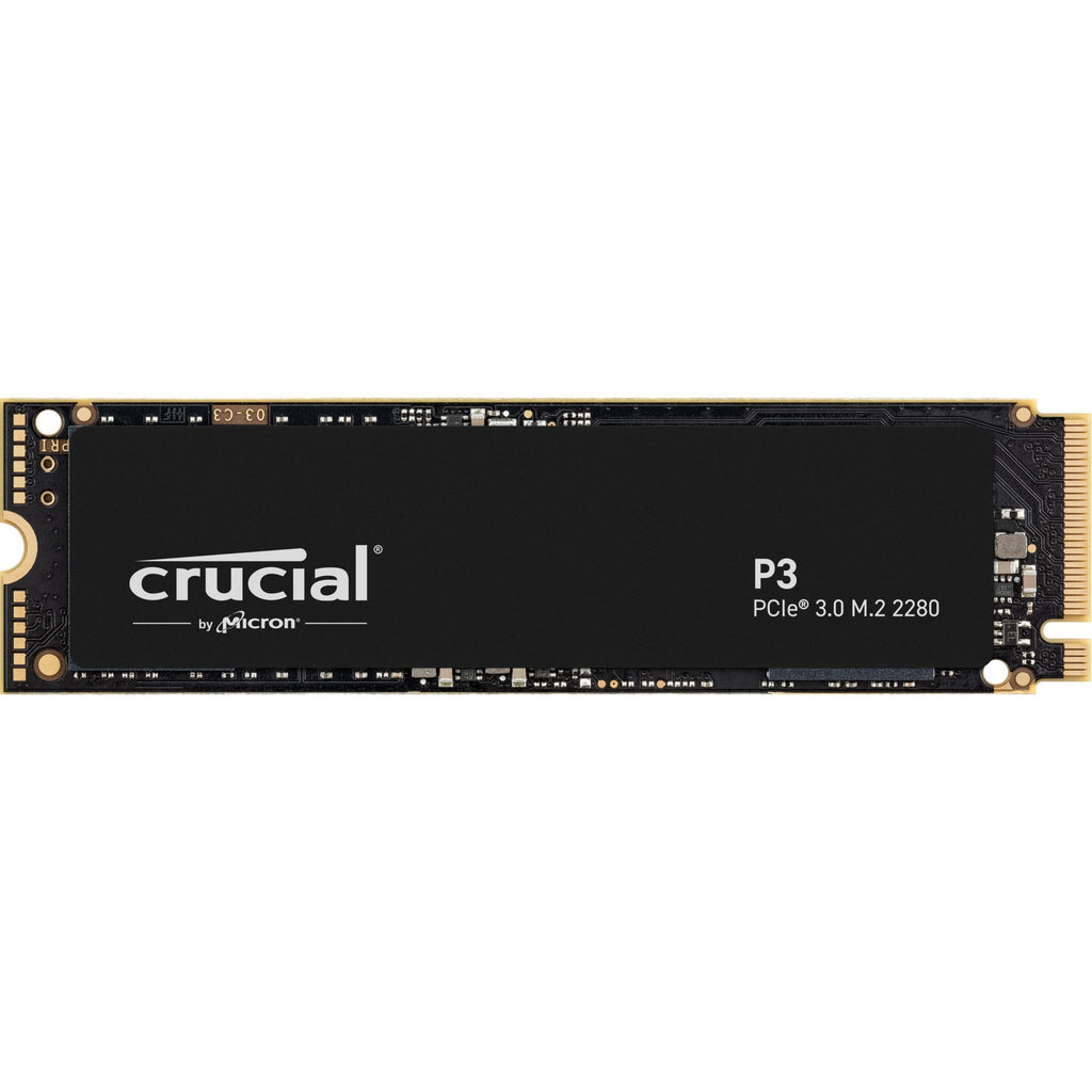 Crucial ct1000p3ssd8 p3 nvme ssd, 1 tb, m.2, pcie 3.0, 3d nand, 3500 3000 mb s, black