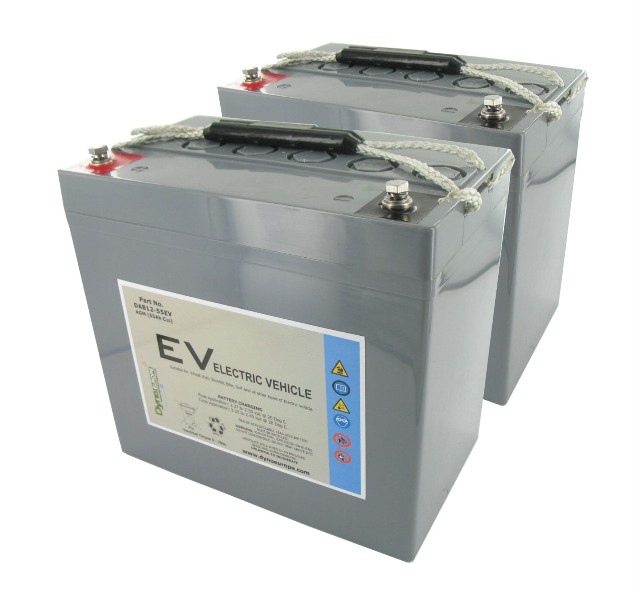 - Dyno AGM Accu 12V 59.2Ah Vervangingsset (Excl. Kabels)