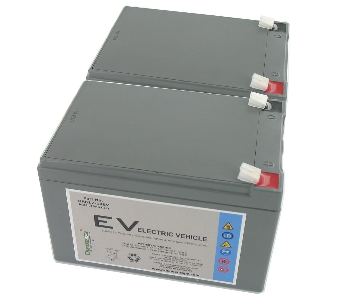 - Dyno AGM Accu 12V 16.4Ah Vervangingsset (Excl. Kabels)