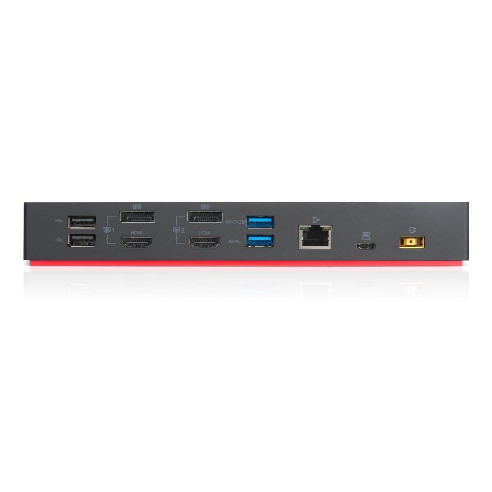 Lenovo hybrid dock 135w dockingstation (zwart)
