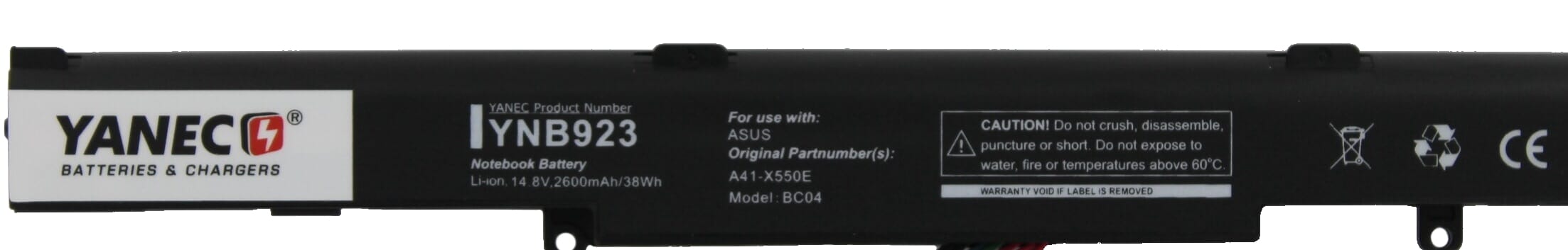 Yanec - laptop accu 2600mah