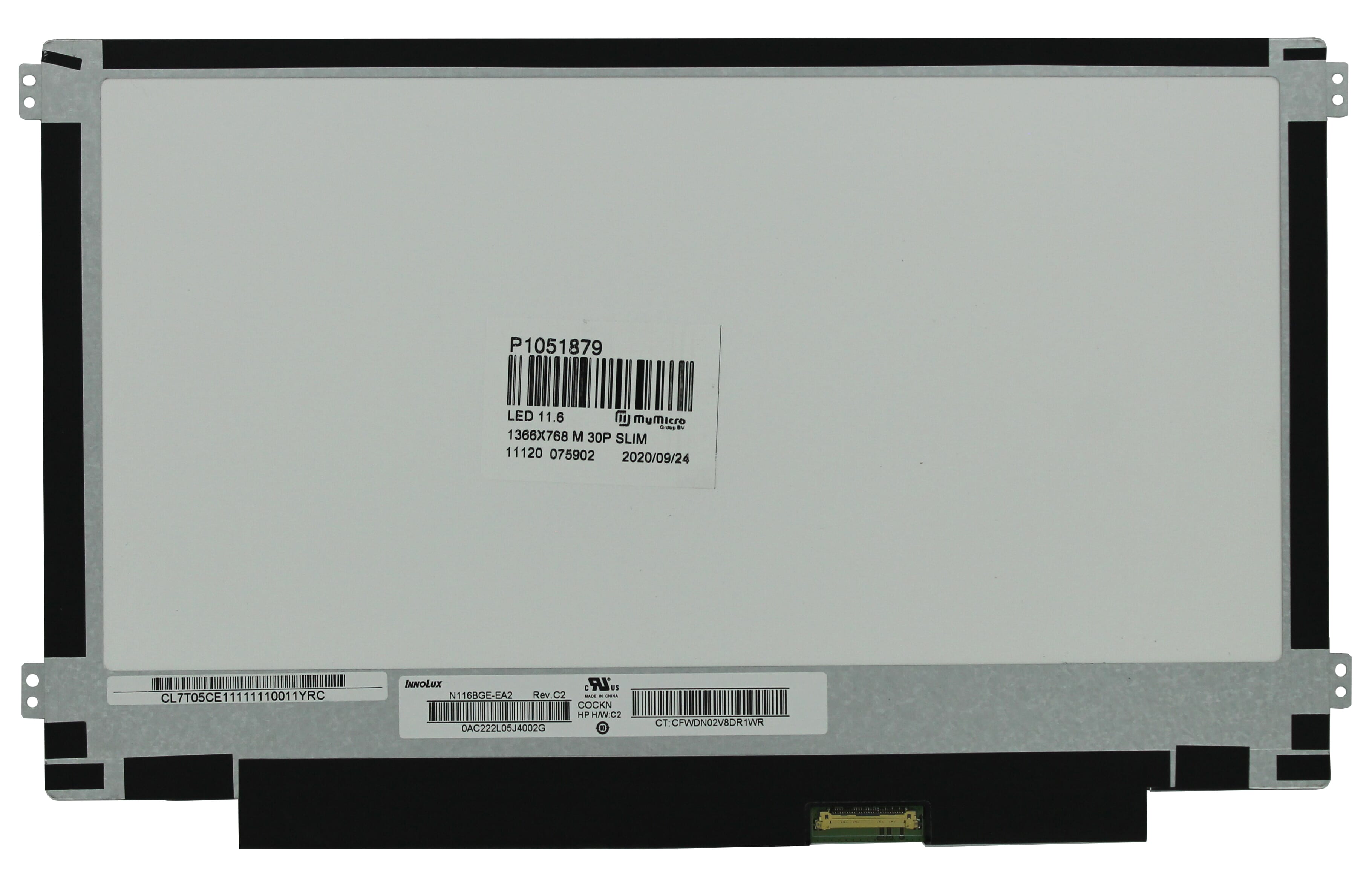 - 11.6 inch LCD Scherm 1366x768 Mat 30Pin eDP