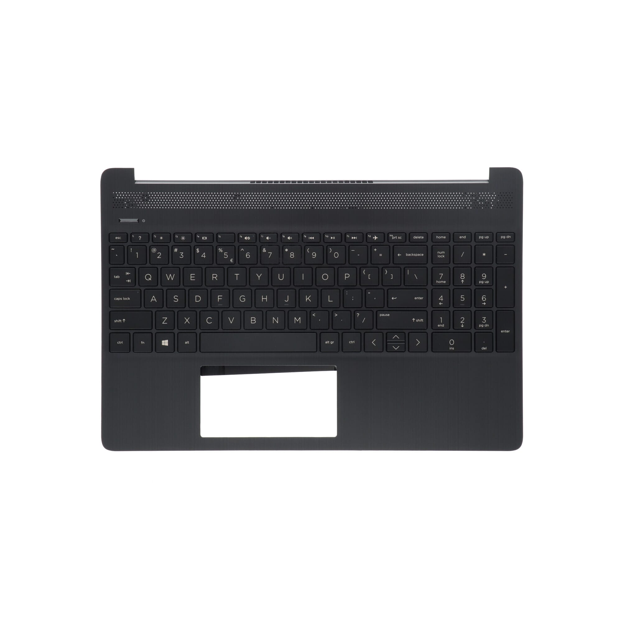 Ty hp laptop toetsenbord qwer us + top cover - grijs