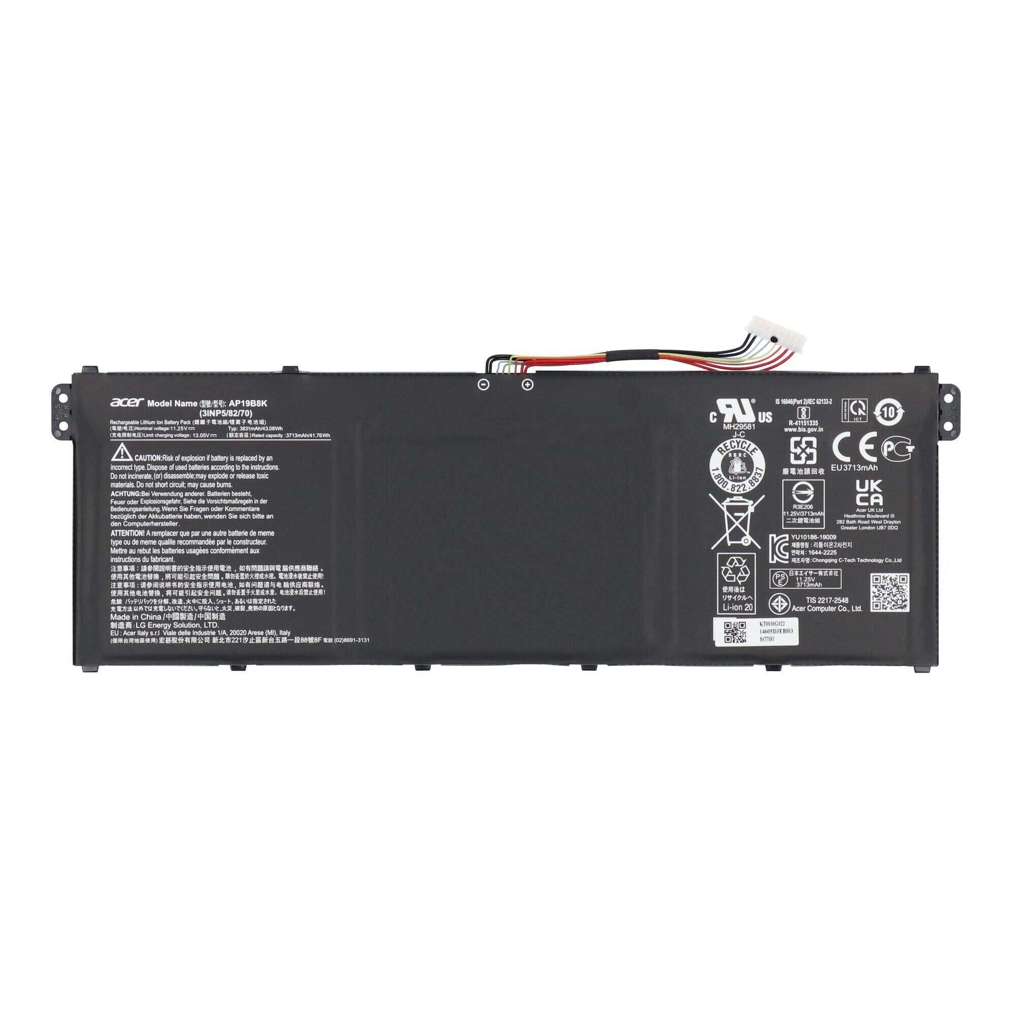 - Acer Laptop Accu 11.25V 3831mAh