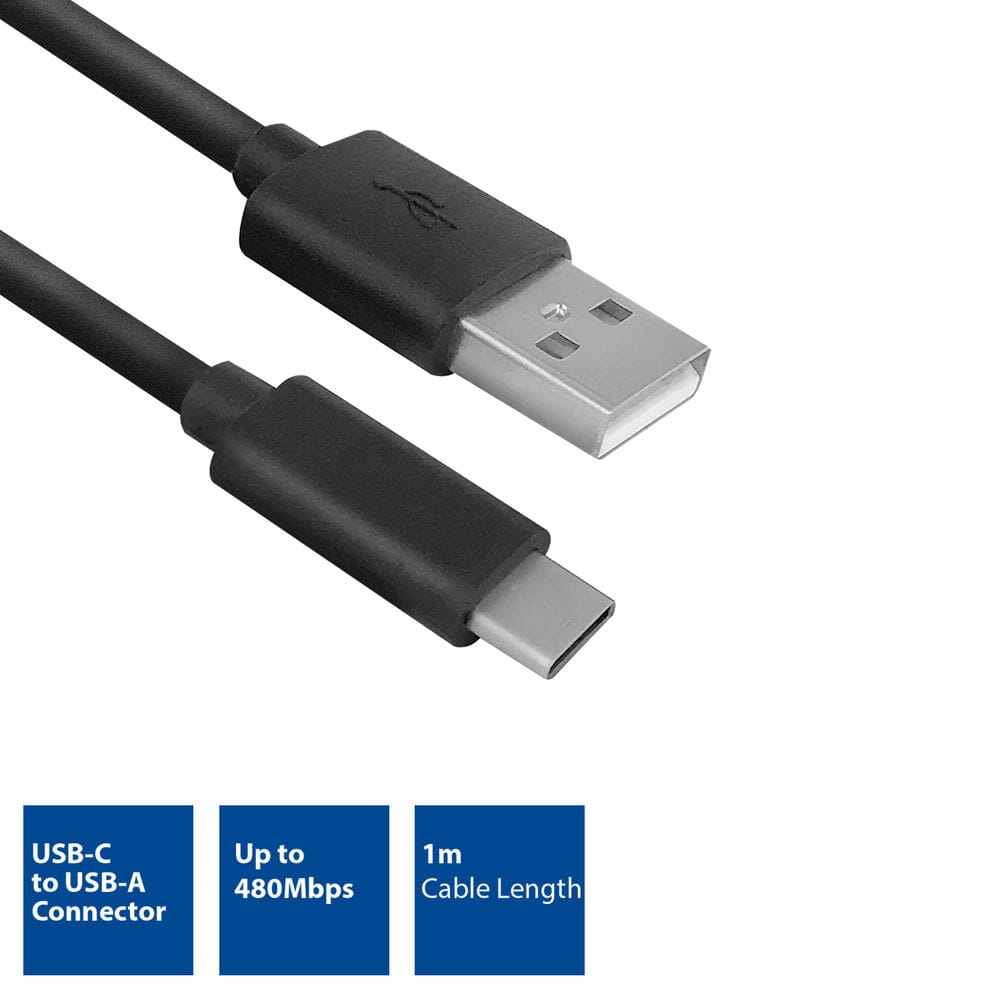 ACT - ACT usb 2.0 aansluitkabel c male - a male 1 meter zip bag